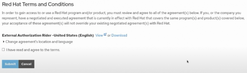 Terms and conditions