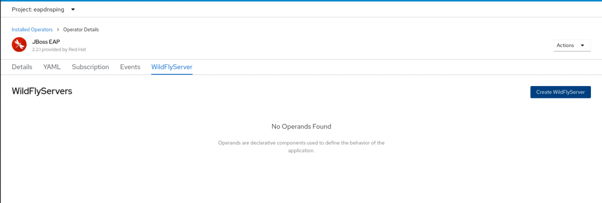 Create Wildfly Server