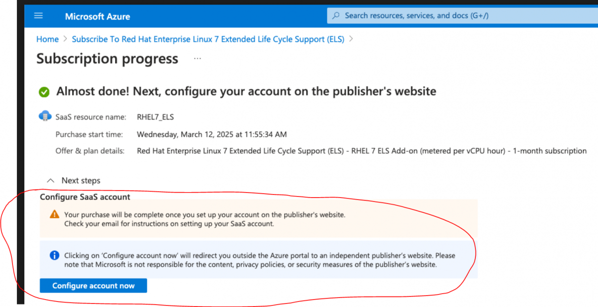 Azure Configure Prompt