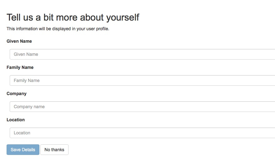 quay.io account settings