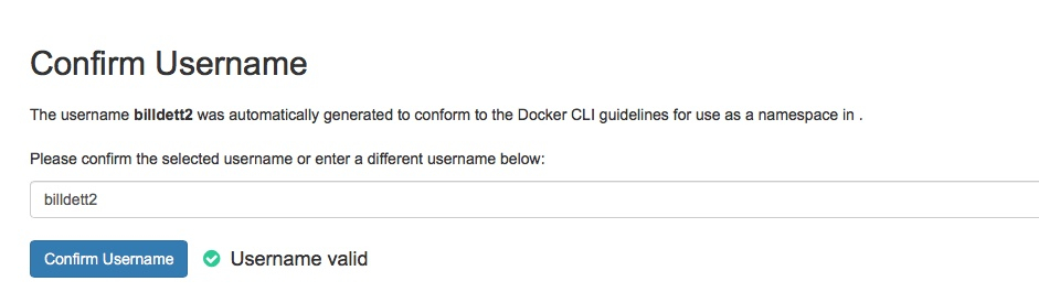 quay.io account settings